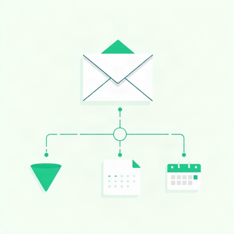 Email and marketing automation illustration